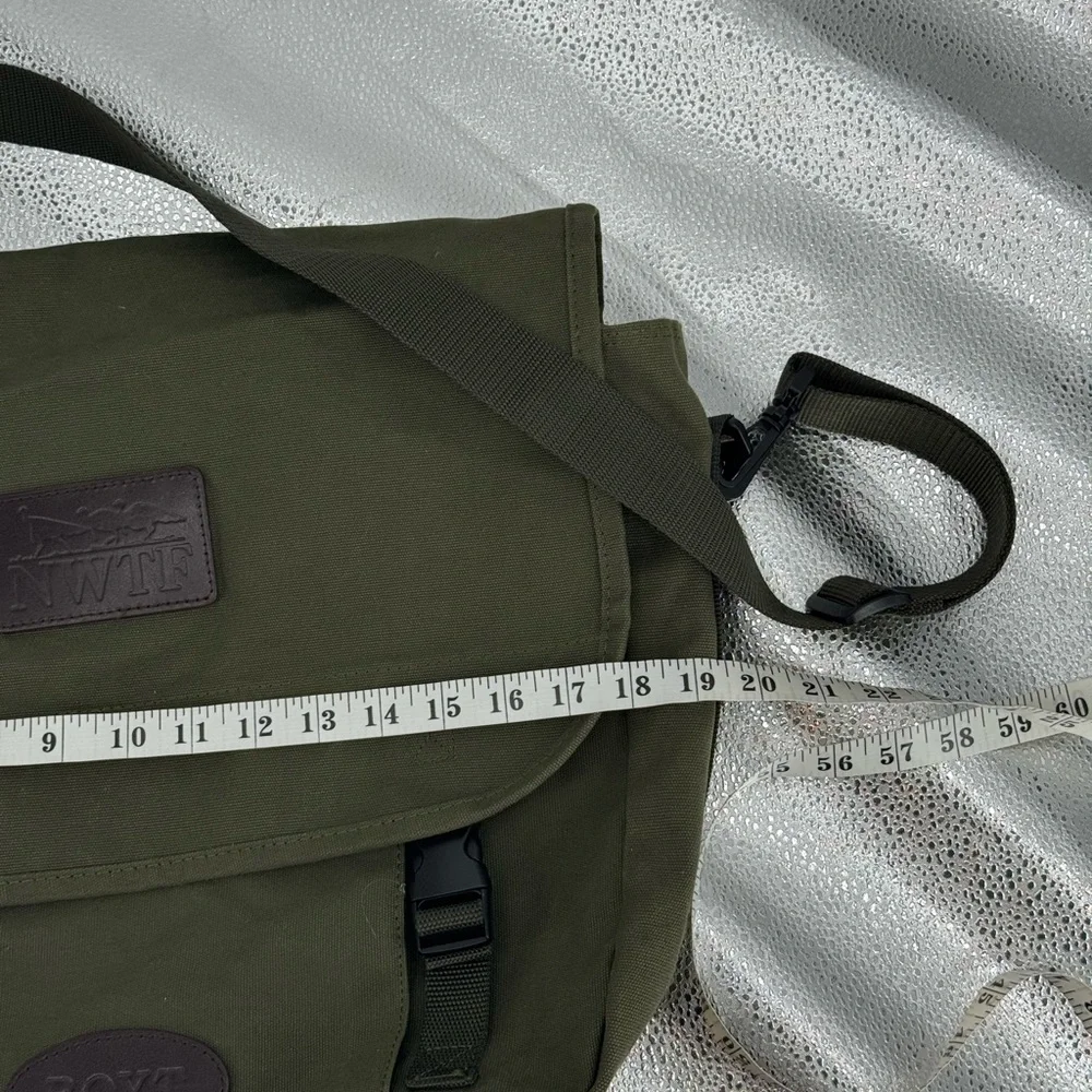 Boyt NWTF Canvas Shoulder Messenger Bag Army Green Hunting Travel